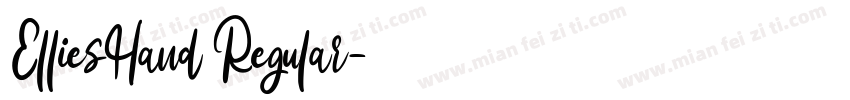 ElliesHand Regular字体转换